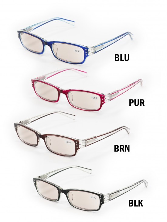 SEMI-TRANSPARENT READING GLASSES/ANTI BLU LIGHT